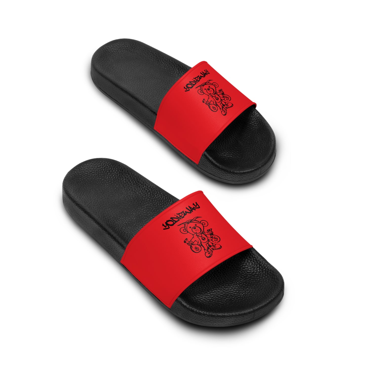 RED ORIGINAL WOMENS YODIEWAY SLIDES