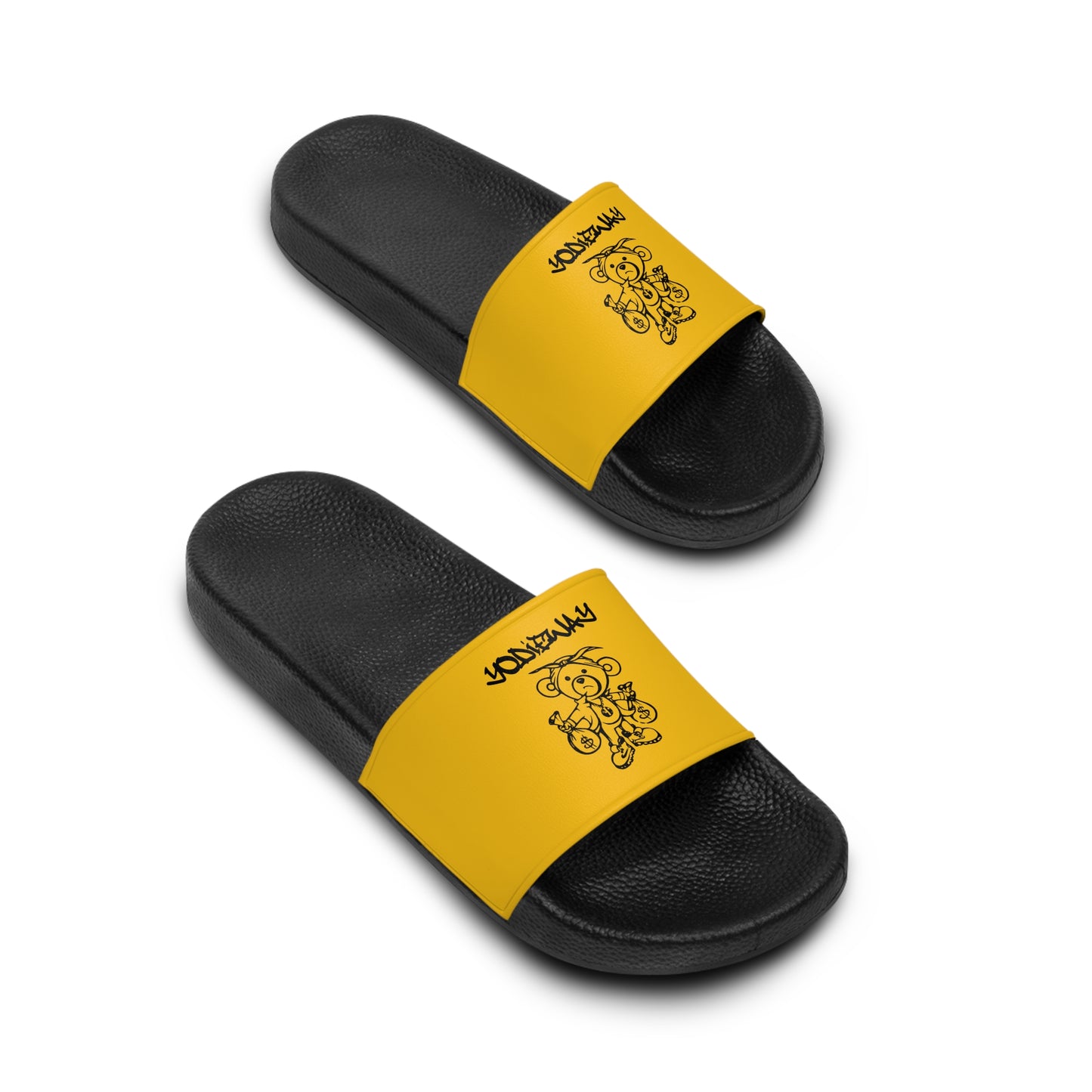 YELLOW ORIGINAL WOMENS YODIEWAY SLIDES